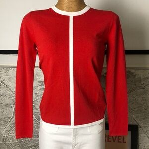 ESCADA sport Red and White Women's Top sweater Size M